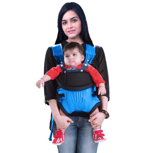 LuvLap Baby Carrier Blossom Blue - 18174