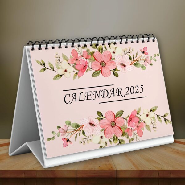 VVWV Desktop Calendar 2025 With Inspirational Quotes & Holidays | Table calender 2025 Planner and Organizer | A5 Size for Home and Office Desk