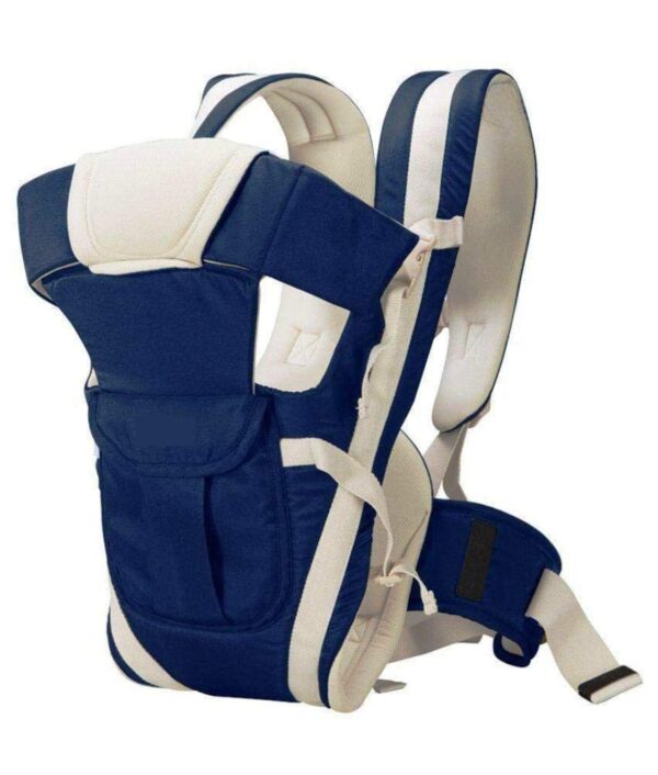 ProtecSure Baby Carrier Bag/Adjustable Hands Free 4 in 1 Baby/Baby sefty Belt/Child Safety Strip/Baby Sling Carrier Bag/Baby Carrier Bag Front Carry Facing | Navy Blue