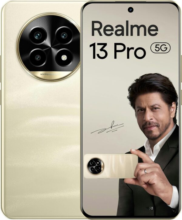 REALME 13 Pro 5G (Monet Gold, 8GB RAM, 256GB Storage) | Upto 16GB Dynamic RAM | Snapdragon 7s Gen2 Processor | 6.7" Curved Display | 50MP+8MP+2MP | 32MP Front Cam | 5200 mAh Battery | AI Ultra Clarity