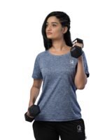 YONI MUDRA Polyester Women's Fitness T-Shirt: Your Ultimate Workout Essential! Designed for Exercise, Gym, and Everyday Wear | Body Fit Design Ensures Comfort and Mobility