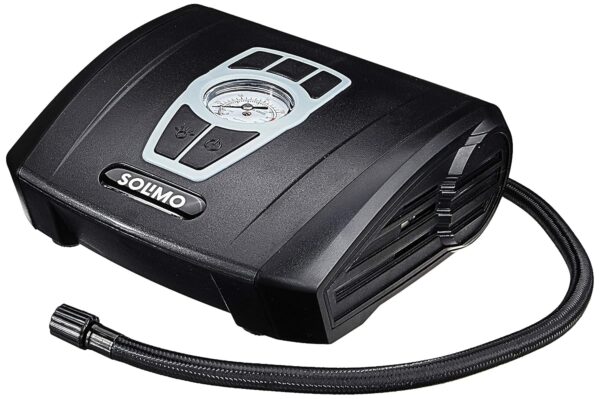 Amazon Brand - Solimo Portable Tyre Inflator, 12V (Black)