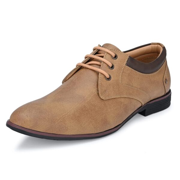 Centrino Mens 7956 Formal Classic Derby Lace-Up Formal Shoes for Office, Party,Wedding | Dress Shoes | Extra Cushioning Insole | Lightweight & Comfortable