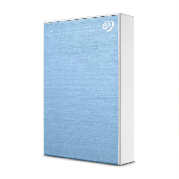 Seagate One Touch 4TB External HDD with Password Protection – Light Blue, for Windows and Mac, with 3 yr Data Recovery Services, and 6 Months Mylio Create Plan and Dropbox Backup Plan (STKZ4000402)