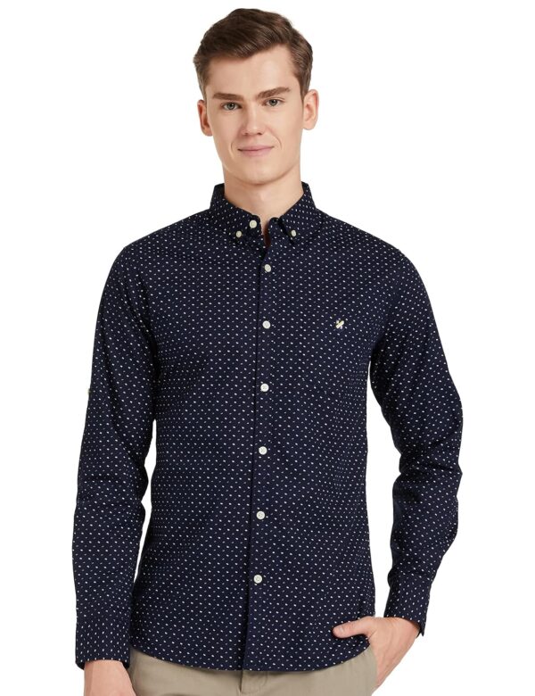 Amazon Brand - House & Shields Men's Printed Regular Fit Casual Shirt