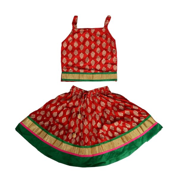 DIAMO Baby Girl's Rayon Readymade Lehenga Choli