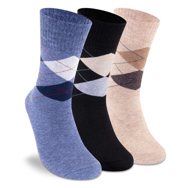 Supersox Woolen Regular Length Socks for Men, Made with Thermal Control, Extra Cushioning for Support & Comfort with a Durable Welt, Ideal For Winter Wear (Pack Of 3)