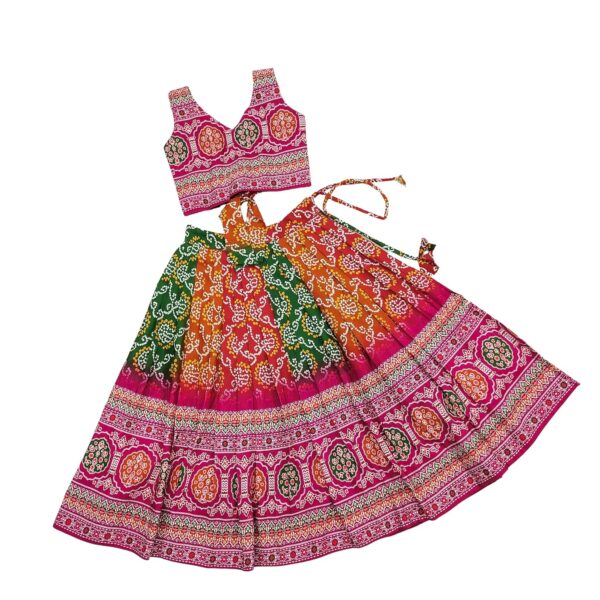 Delima Fashion Latest Digital Printed Navratri wear Redymade Lehenga Choli Set | Ethnic Wear Dress | Treditional Dress | Clothing Set For Girls Suitable For 2-8 Year Girls