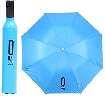 KMADHU New Trending Decent Look Wine Bottle Travel Umbrella, Folding Portable Umbrella with Plastic (1Pcs) (Multicolor)