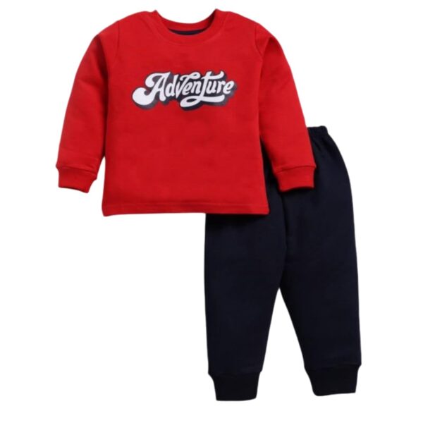 TEENSY TOTS, full suit, Kids' Adventure Printed Sweatshirt and Pants Set, 100% Cotton