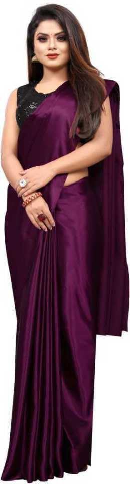 Arpita Fashion Self Design Bollywood Georgette Saree (Dark Blue)(CP B SEQUNECE SATIN WINE)