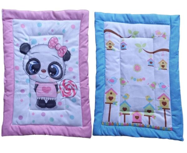 ONDOLL Combo Newborn Baby Pom Pom Cotton Baby Bed | Godari | Cradle Bed | Crib Sheet | Changing Mat Baby Godadi | Godari | Bedding Set | Mattress_Pack of 2 Piece_(20 * 30 Inch)_(V_i_668726_Multicolor)