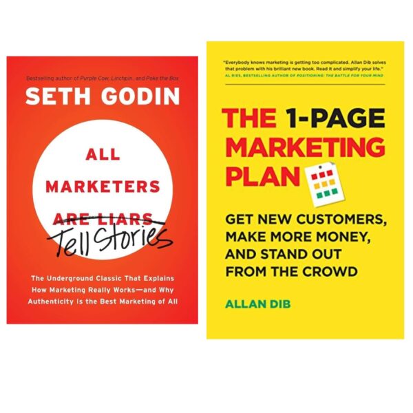 All Marketers Are Liars +The 1 Page Marketing Plan ( Set Of 2 Books )