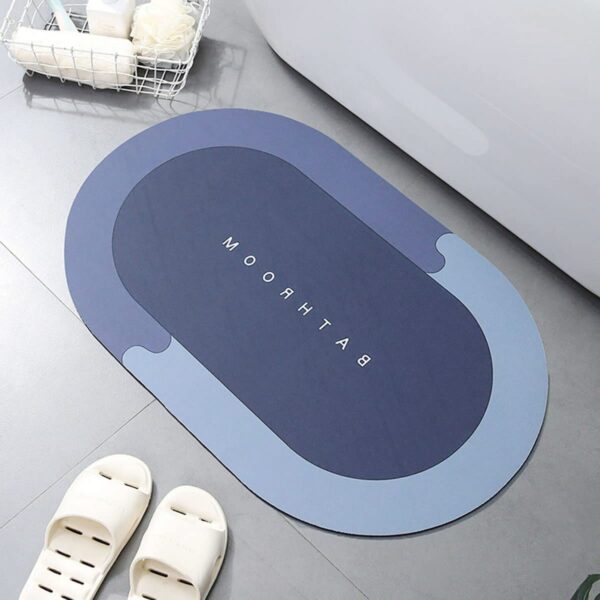 Bathroom Mat Rewup Door Mat Quick Drying Water Soak Bathroom Mats Anti Slip Big Size Water Absorbing Floor Washable Anti Skid Foot Mat (2)