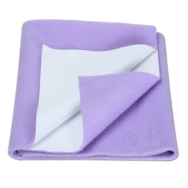 LUXURIOUS HOMES Ultra-Absorbent Quickly Crib Sheet for Newborns | Baby Bed Protector, Waterproof and Skin-Friendly Cot Sheet for Toddler Infant |(Towel-Purple-M)