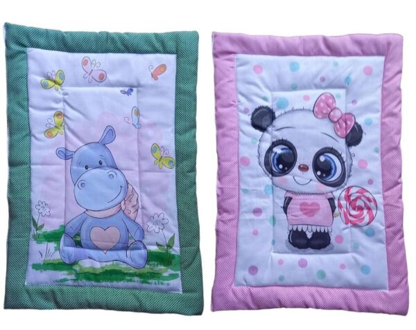 ONDOLL Combo Newborn Baby Pom Pom Cotton Baby Bed | Godari | Cradle Bed | Crib Sheet | Changing Mat Baby Godadi | Godari | Bedding Set | Mattress_Pack of 2 Piece_(20 * 30 Inch)_(V_i_668716_Multicolor)