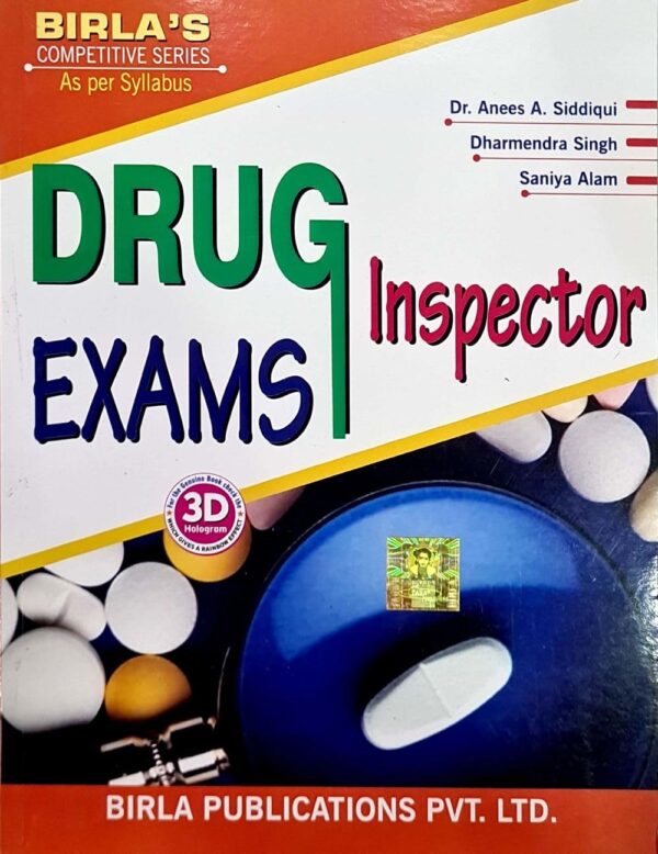 Birla - Drug Inspector Exams - Competitive Exam Book - For All 2025 Exams