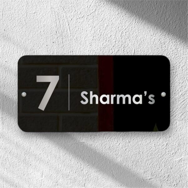 Customized Name Plate for Door | Personalized Housewarming Gifts & Home Decor | Water Proof Name Plate for House | Affordable & Unique Number Plates