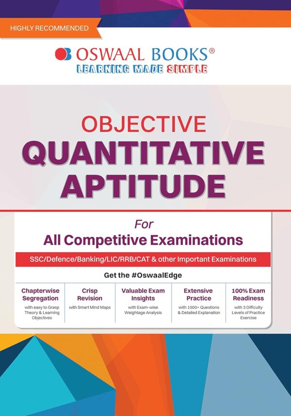 Oswaal Objective Quantitative Aptitude For All Competitive Examinations Chapter-wise & Topic-wise A Complete Book