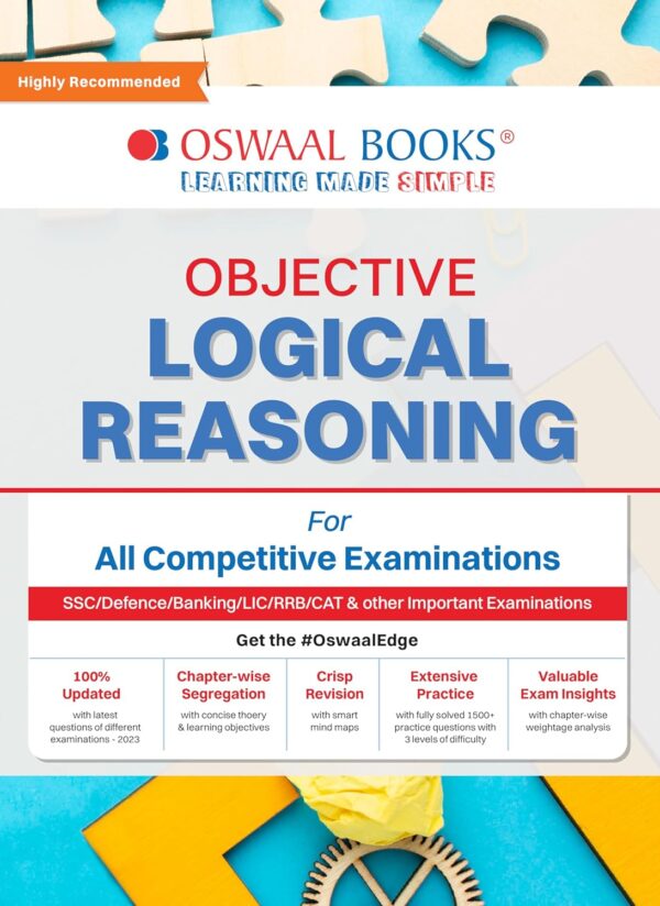 Oswaal Objective Logical Reasoning For All Competitive Examinations | SSC, Defence, Banking, LIC, RRB, CAT & Other Important Exams