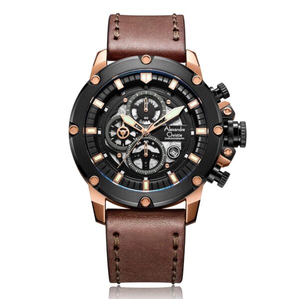 AC 6564 MCL Chronograph For Men – Black Rose Gold