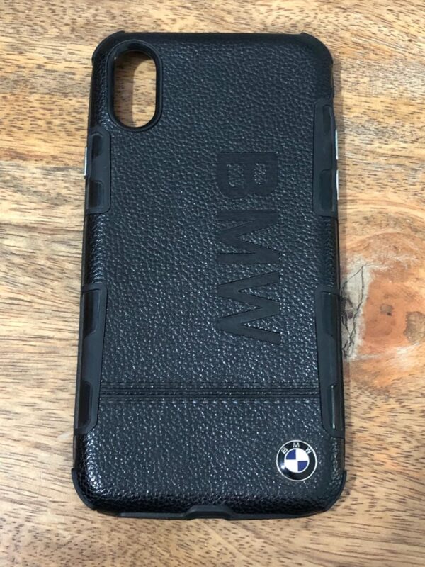 I Phone X Leather Case | I Phone X Mobile Leather Cover | Back Cover Case for I Phone | Leather I Phone X Case (BMW)