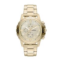 Fossil Men Stainless Steel Dean Analog Off-White Dial Watch-Fs4867, Band