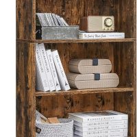 VASAGLE Bookshelf, 23.6 Inches Wide, 5-Tier Open Bookcase with Adjustable